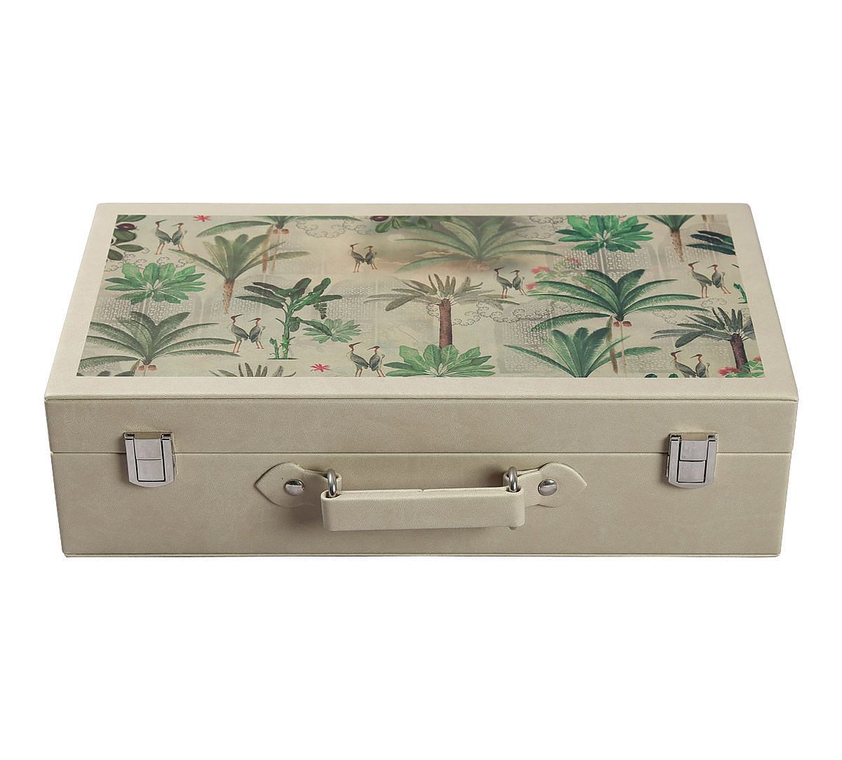 India Circus Heron's Garden Leather Watch and Eyewear Box