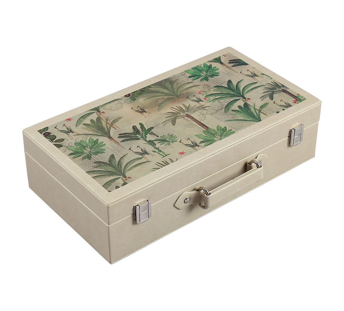 India Circus Heron's Garden Leather Watch and Eyewear Box