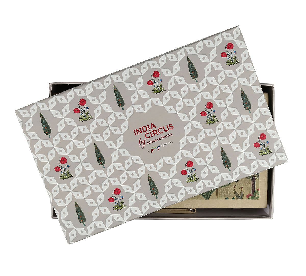 India Circus Heron's Garden Leather Watch and Eyewear Box
