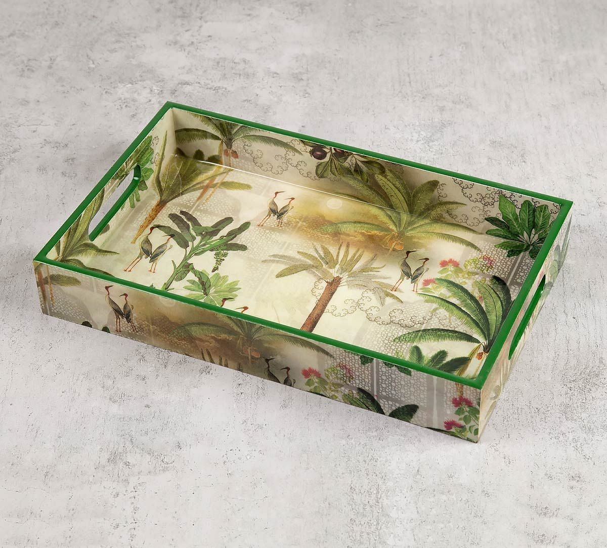 India Circus Heron's Garden Rectangle Serving Tray