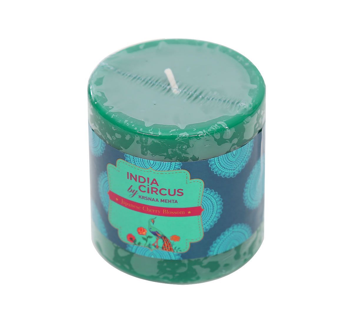 India Circus Japanese Cherry Blossom Drum Candle