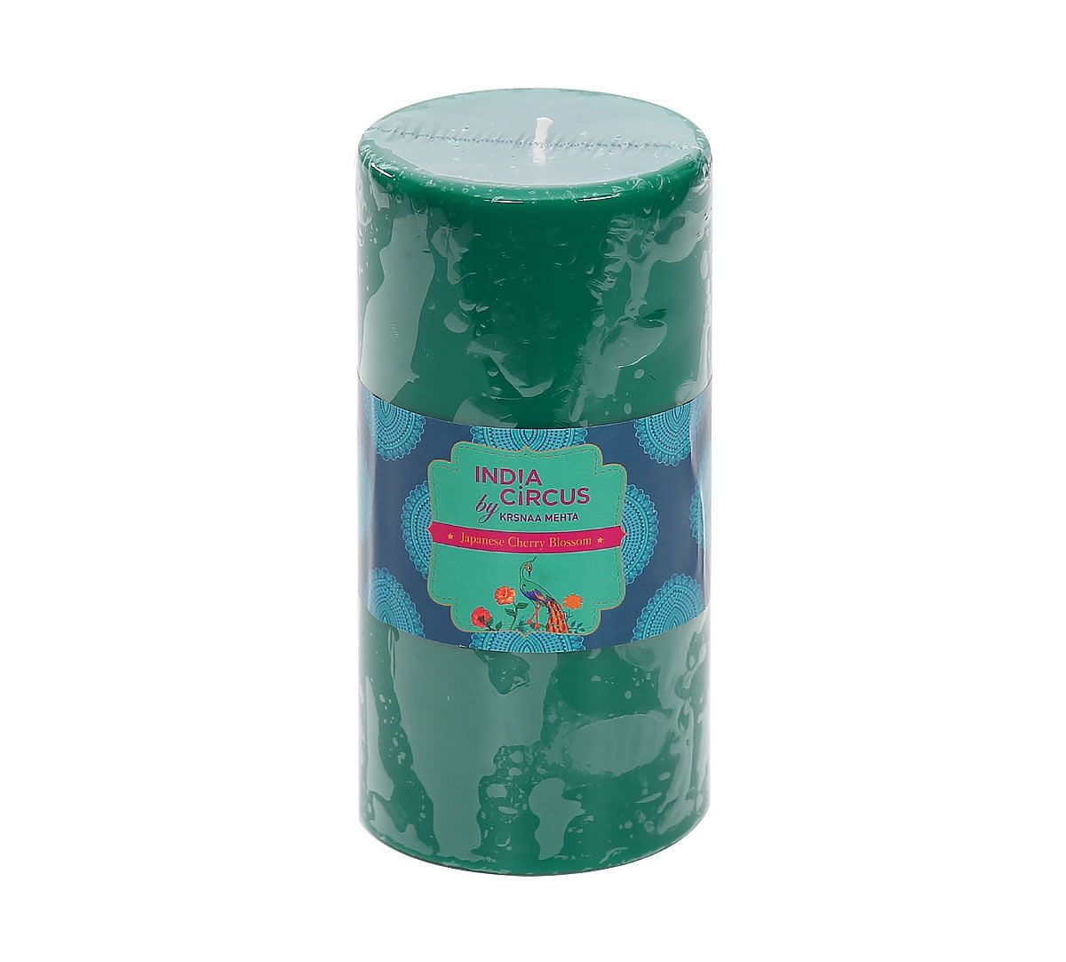 India Circus Japanese Cherry Blossom Pillar Candle