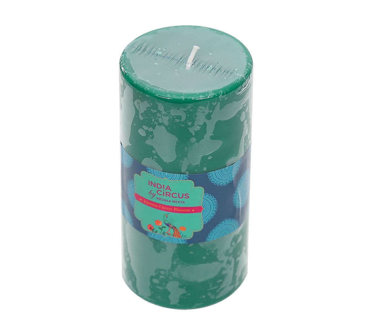 India Circus Japanese Cherry Blossom Pillar Candle