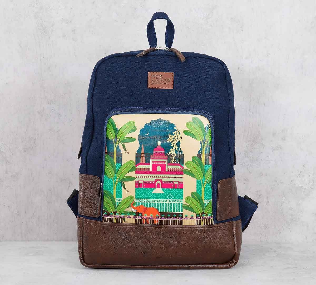 India Circus Lakeside Palace Denim Backpack