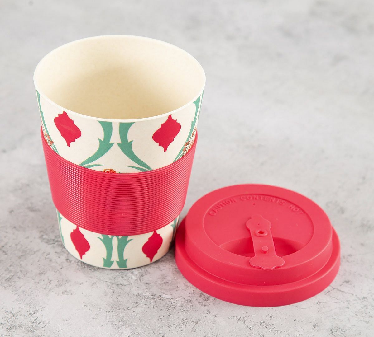 India Circus Lattice Blooms Bamboo Frankie Cup