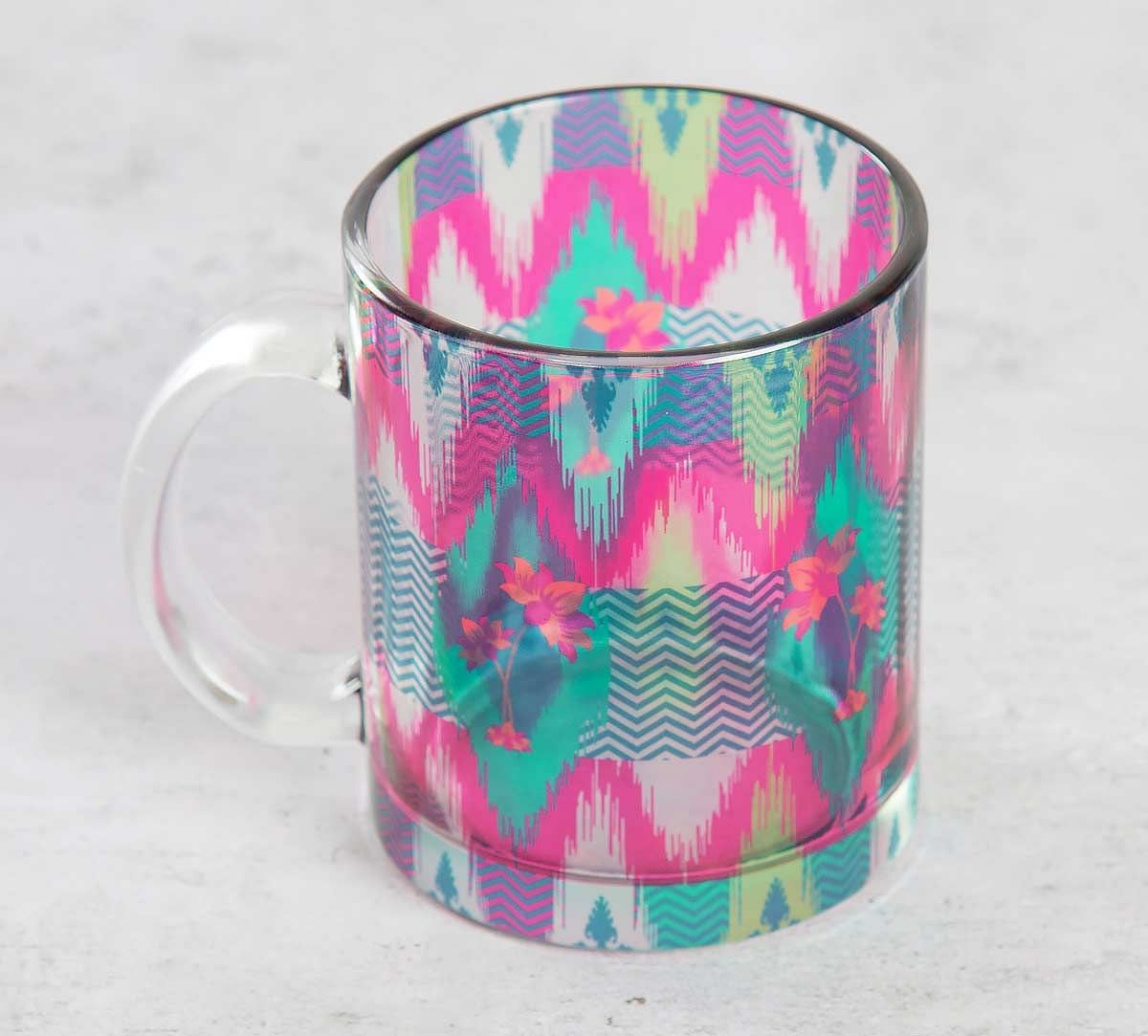 India Circus Lattice Chevron Mystery Glass Coffee Mug