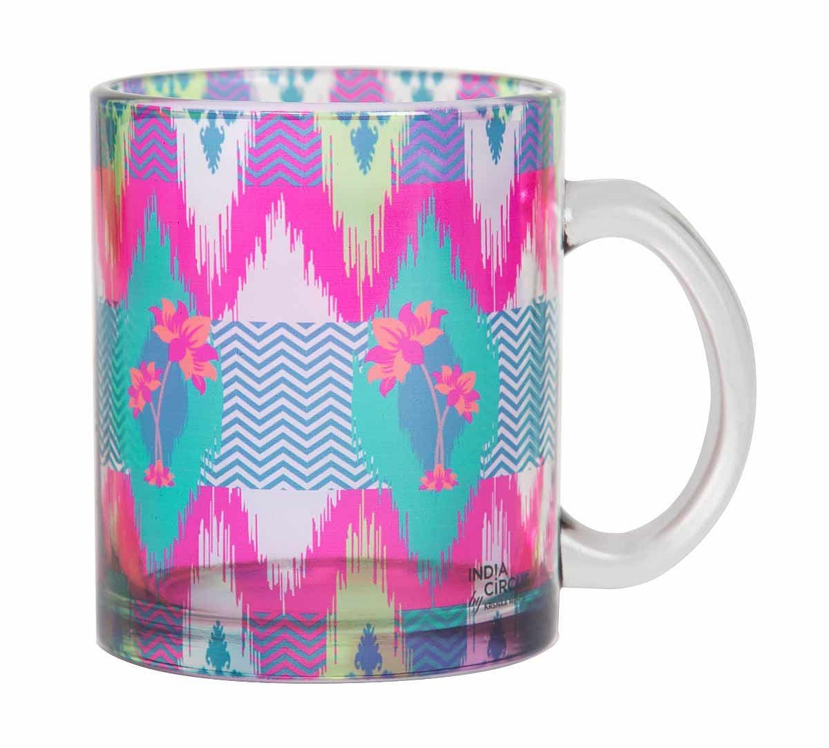 India Circus Lattice Chevron Mystery Glass Coffee Mug