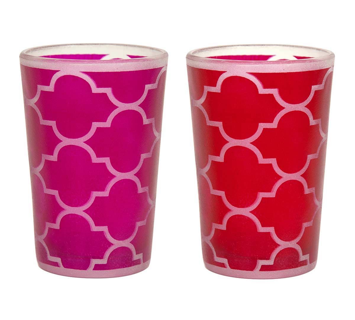 India Circus Lattice Decadence Moroccan Glasses Set of 6