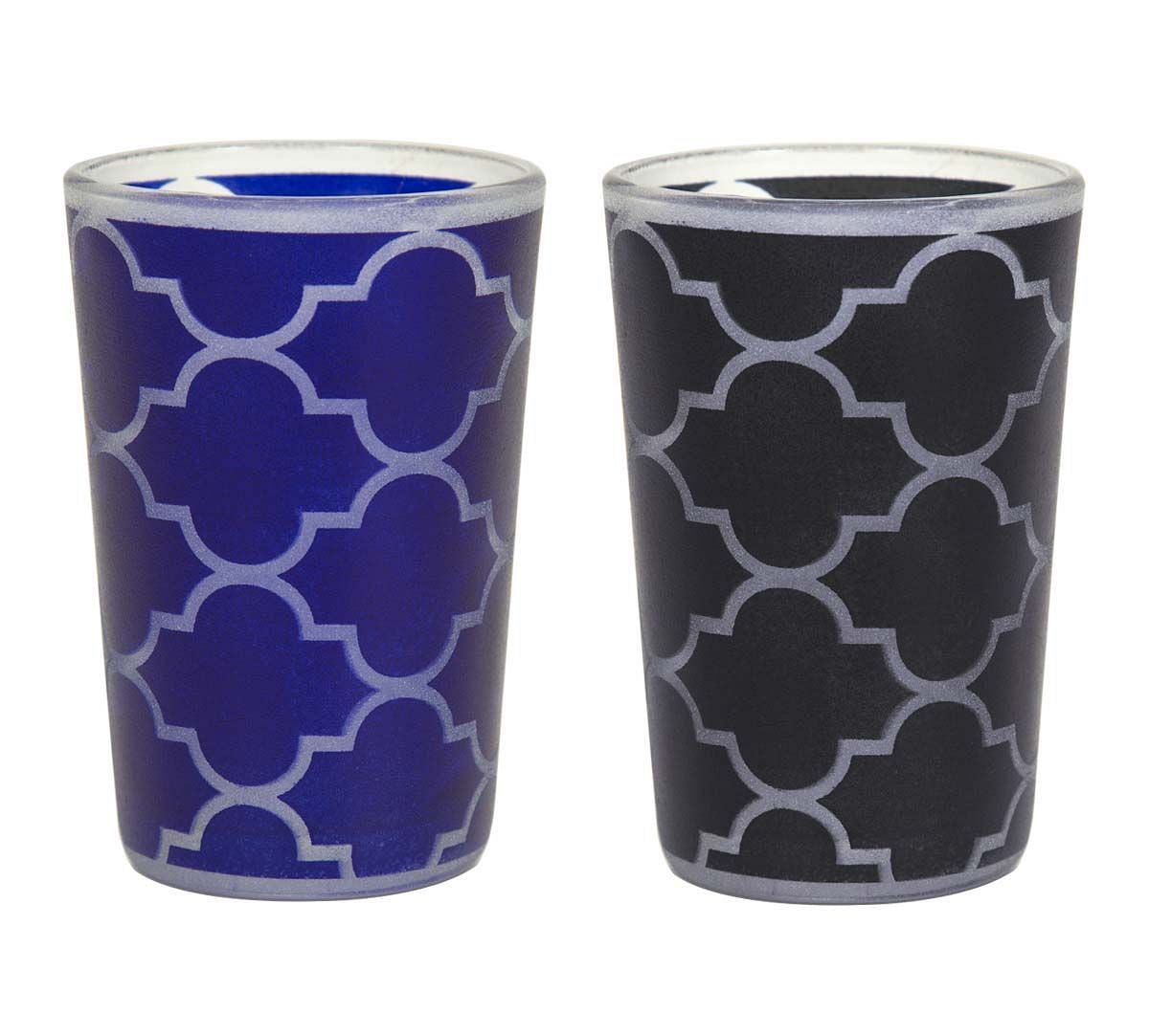 India Circus Lattice Decadence Moroccan Glasses Set of 6