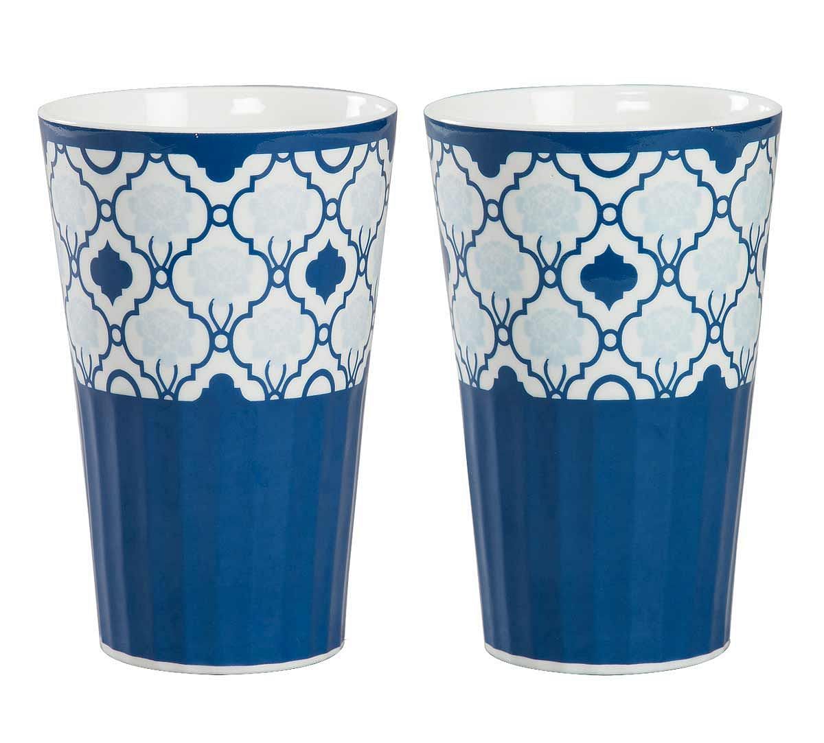 India Circus Lattice Fence Dining Extravaganza Tall Tumbler