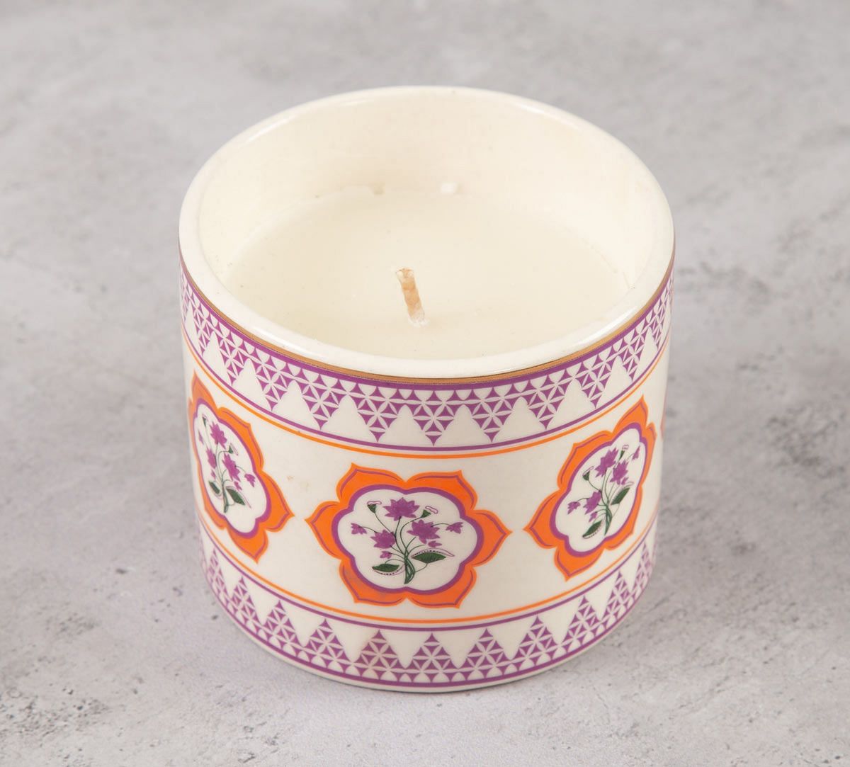 India Circus Lattice Lotus Candle Votive