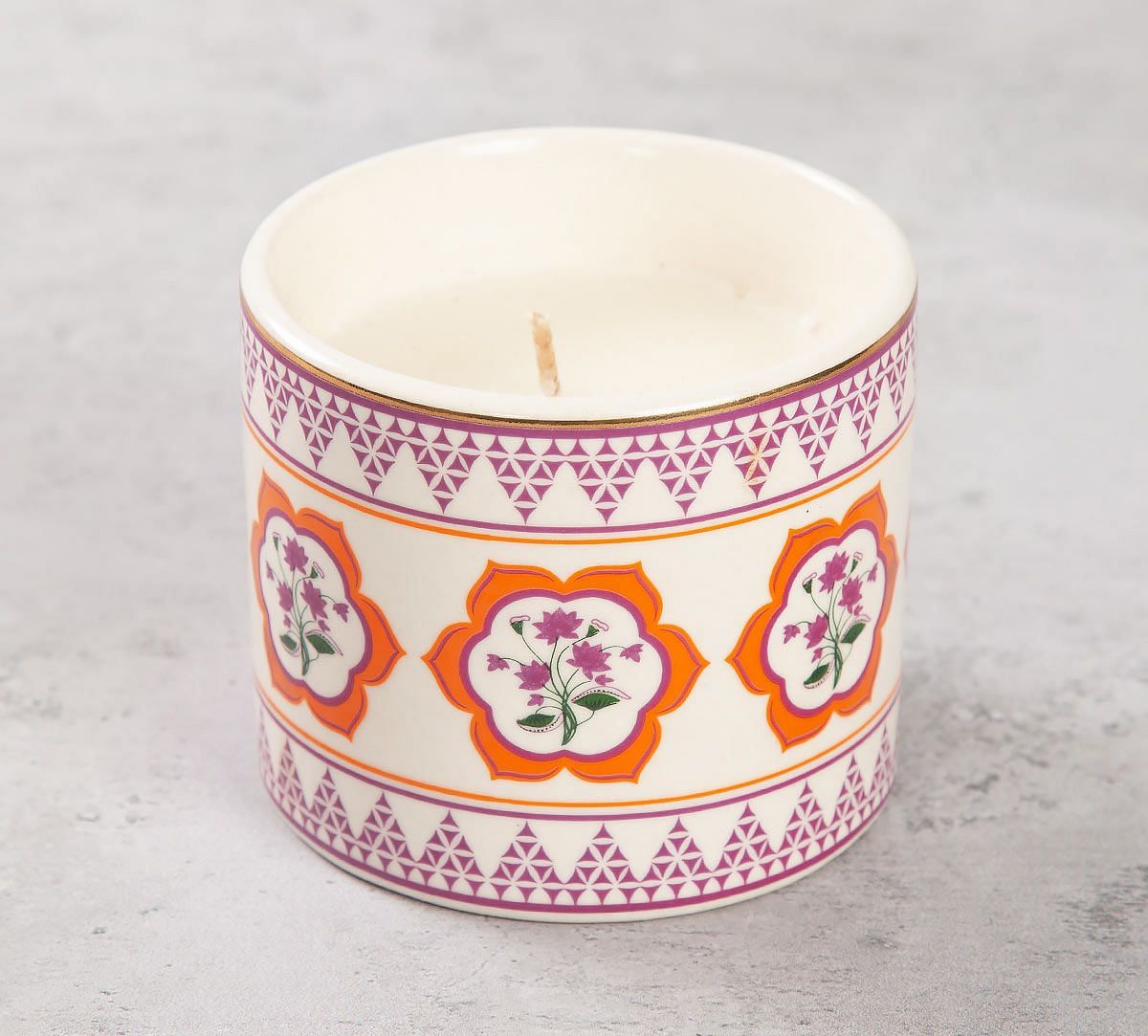 India Circus Lattice Lotus Candle Votive