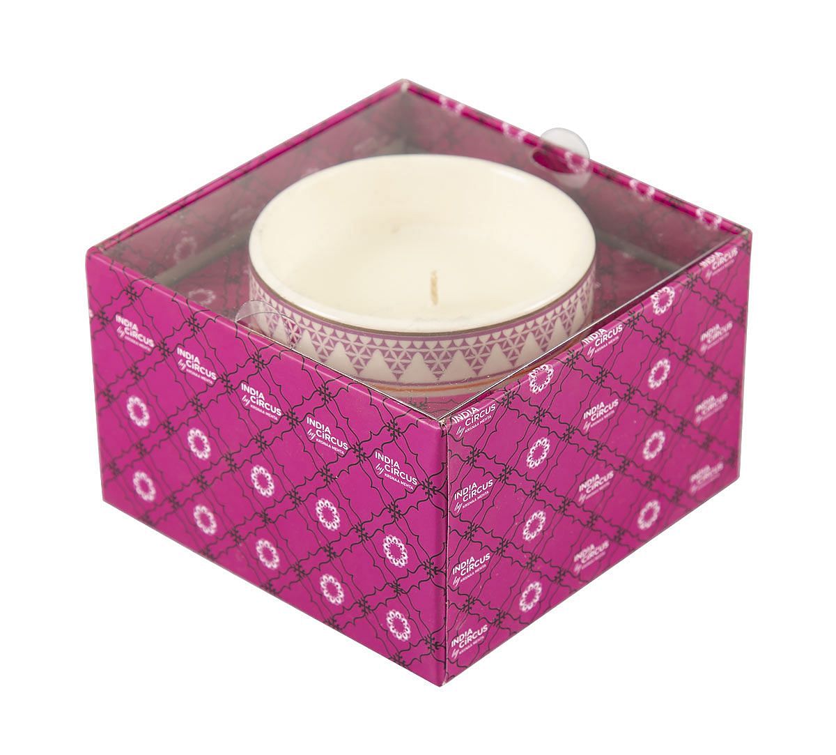 India Circus Lattice Lotus Candle Votive