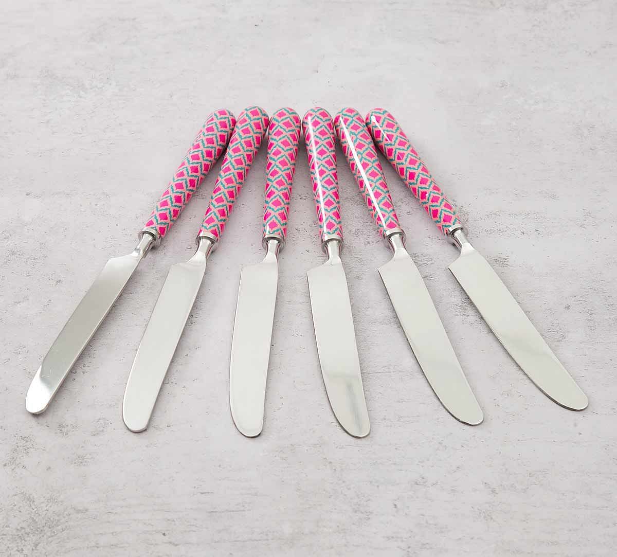 India Circus Lattice Practice Butter Knife Set of 6