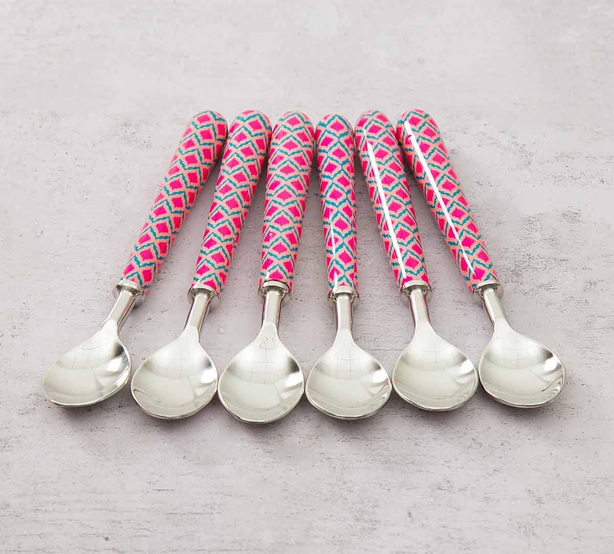 India Circus Lattice Practice Dessert Spoon Set of 6