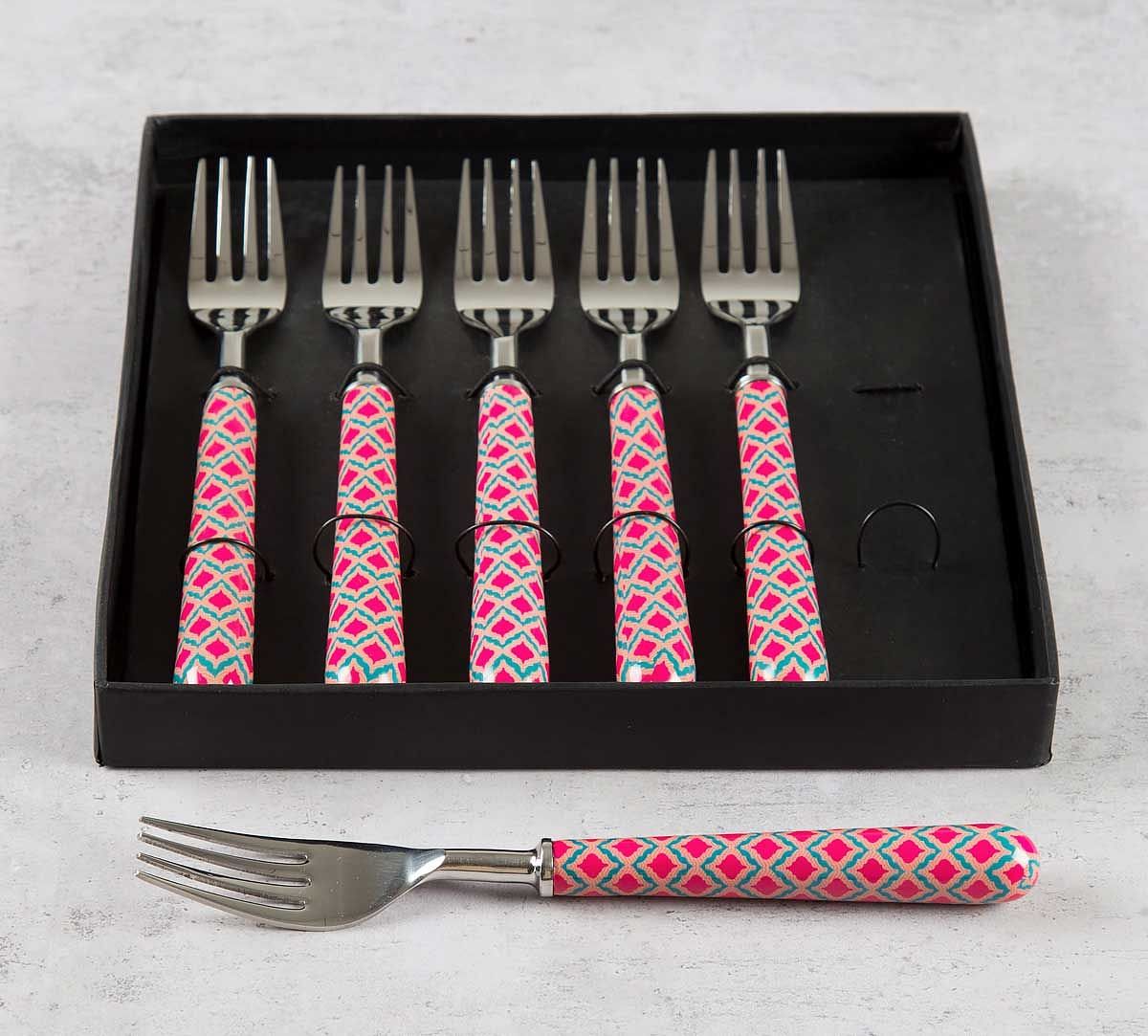 India Circus Lattice Practice Table Fork Set of 6