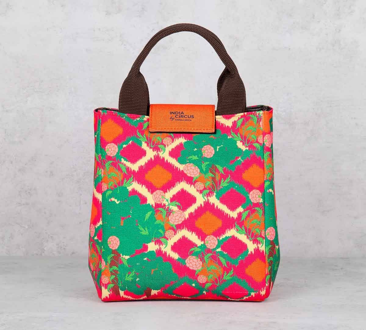 India Circus Lattice Vermillion Lunch Bag