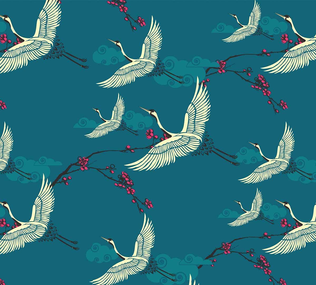 India Circus Legend of the Cranes Gift Wrapping Paper