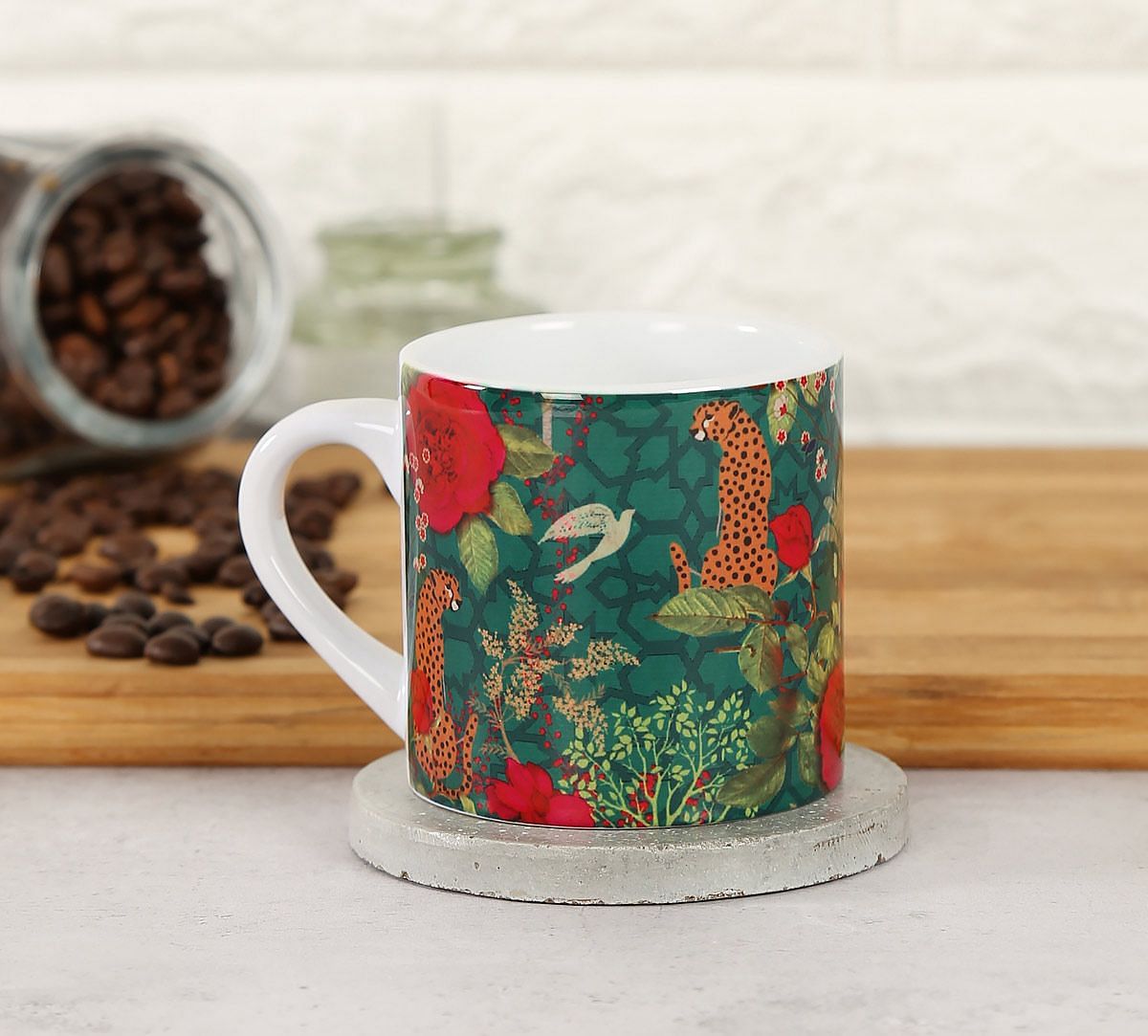 India Circus Leopards of Kabini Espresso Mug