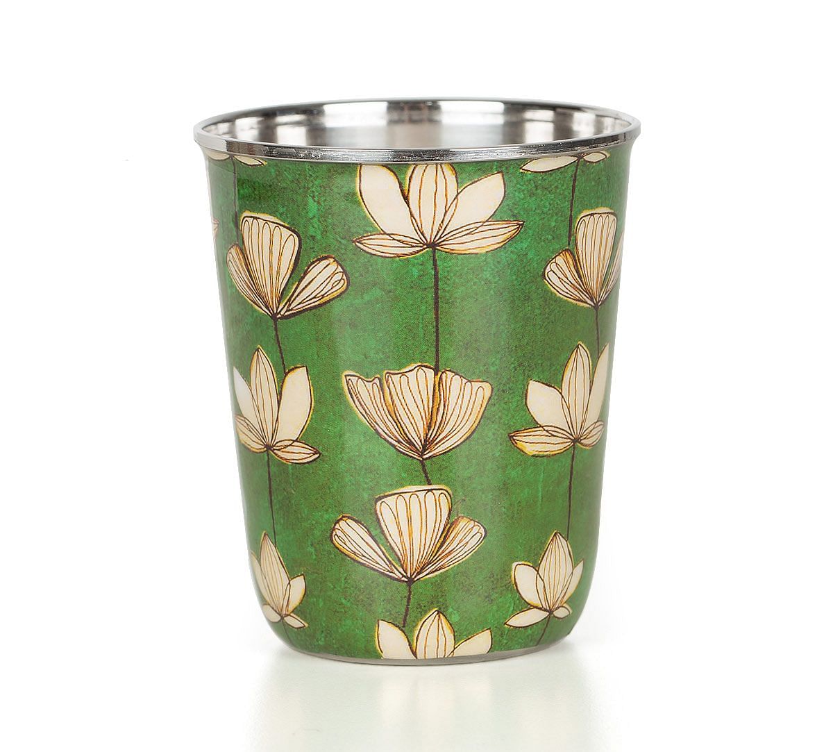 India Circus Lotus Pond Small Steel Tumbler Set of 2