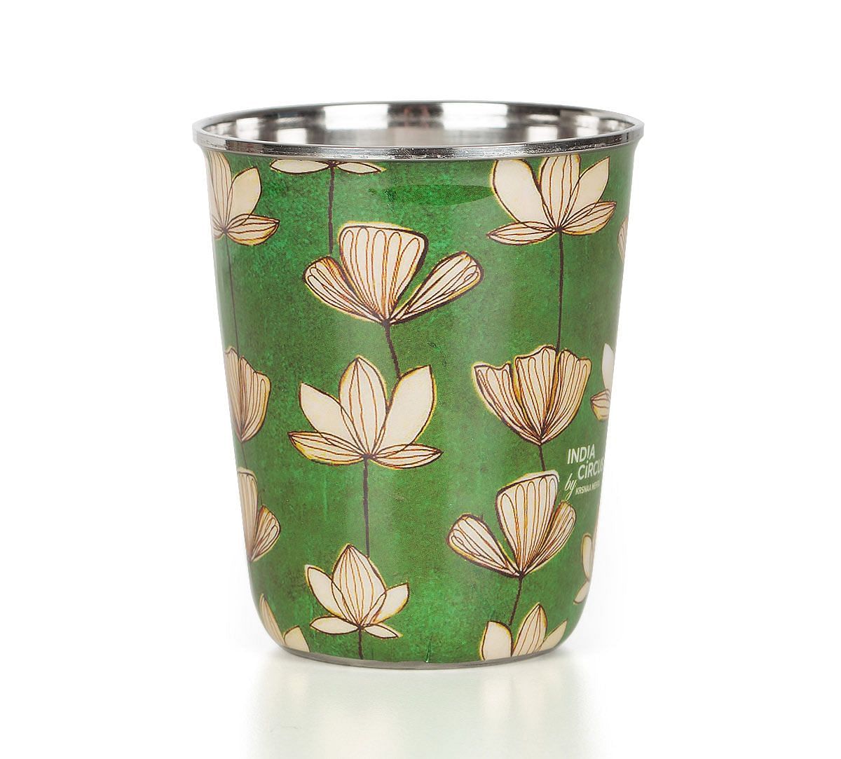 India Circus Lotus Pond Small Steel Tumbler Set of 2