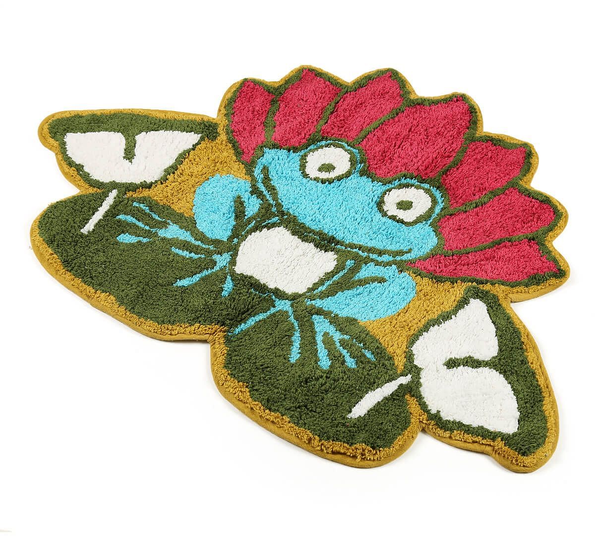India Circus Lotus Toad Shape Bath Mat