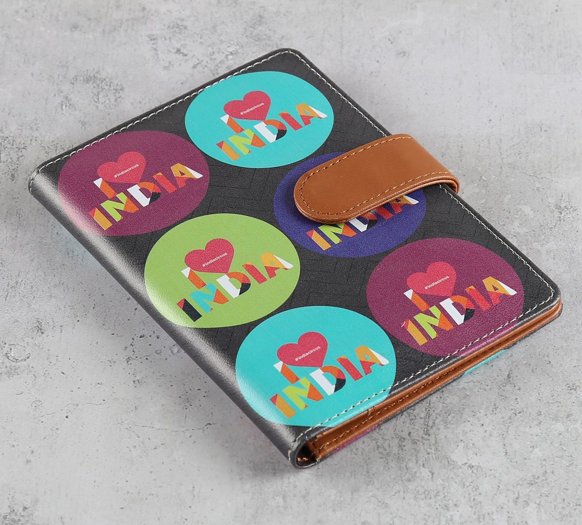 India Circus Love IC Passport Cover