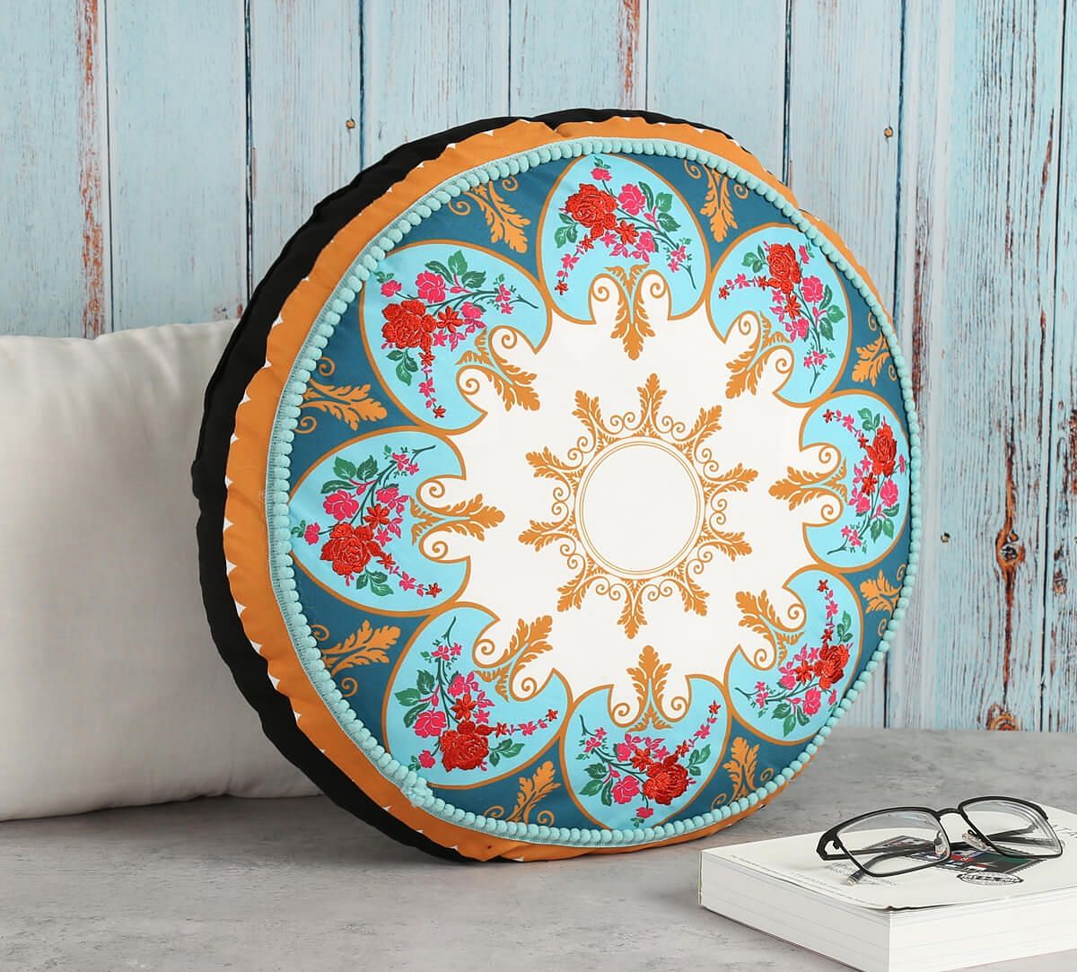 India Circus Mandala Festival Shaped Cushion