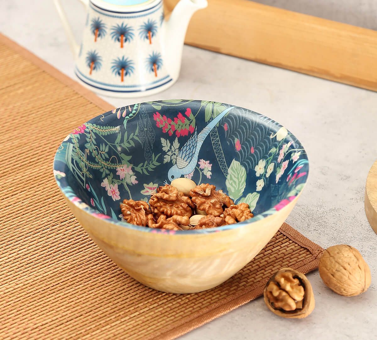 India Circus Minaret Whispers Wooden Bowl