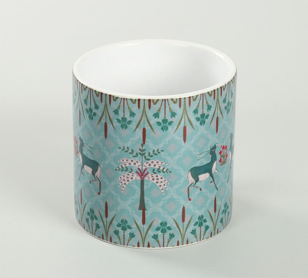 India Circus Mirroring Deer Garden Espresso Mug