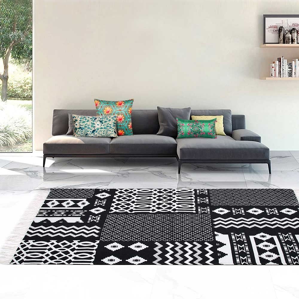 India Circus Monochrome Ensemble Rug