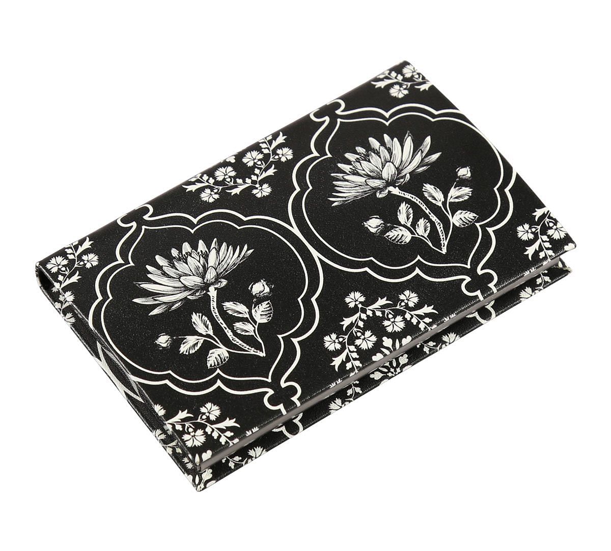 India Circus Monochrome Lotus Reiteration Visiting Card Holder