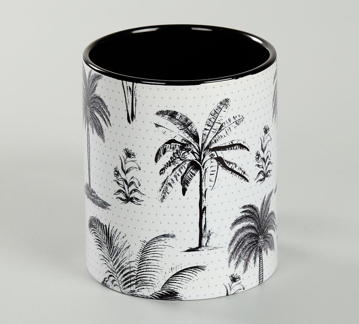 India Circus Monochrome Palms Coffee Mug