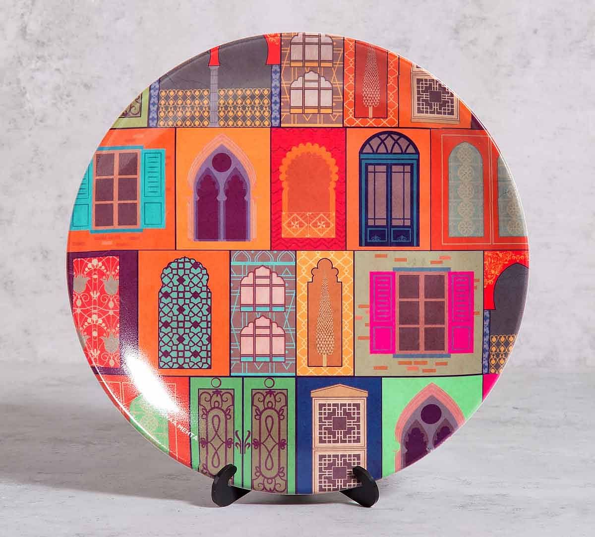 India Circus Mughal Doors Reiteration 10 incn Decorative and Snacks Platter