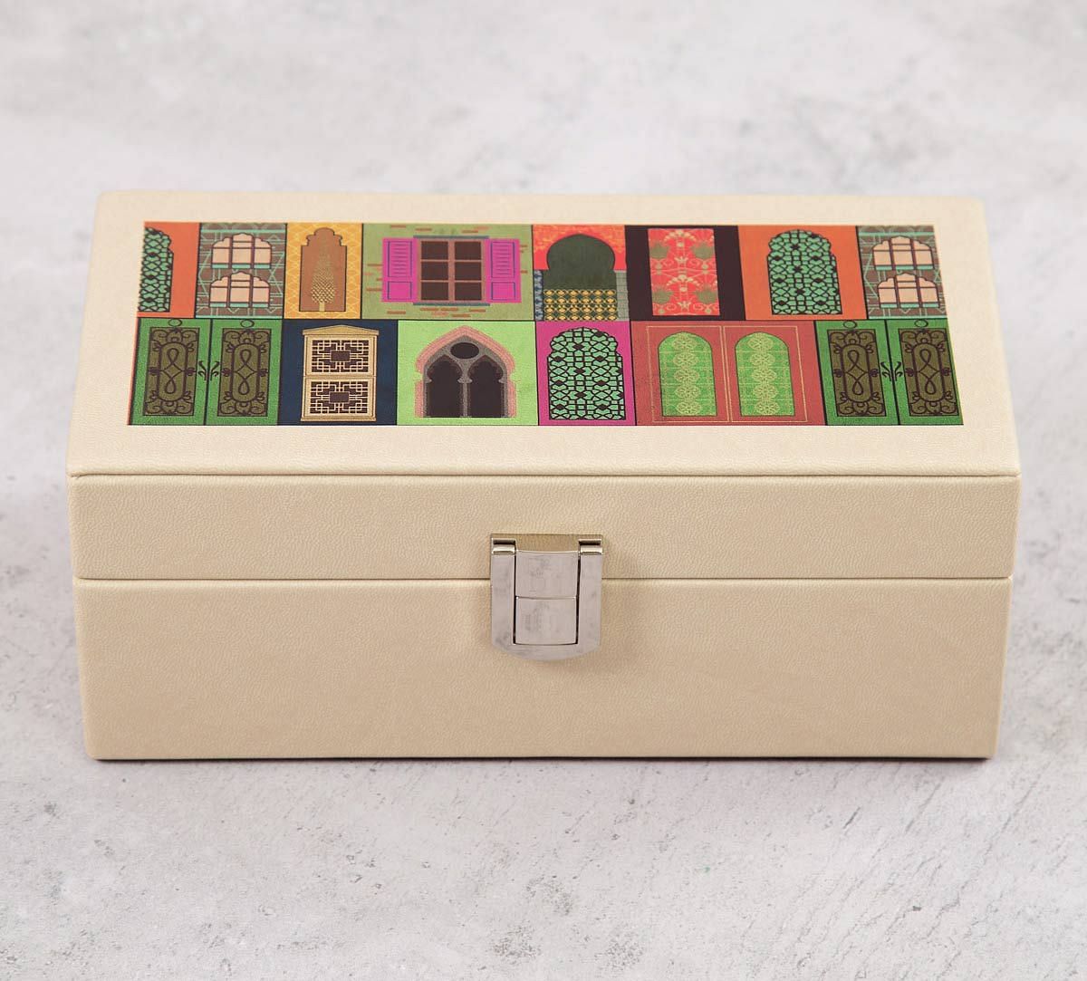 India Circus Mughal Doors Reiteration Leather Watch Box