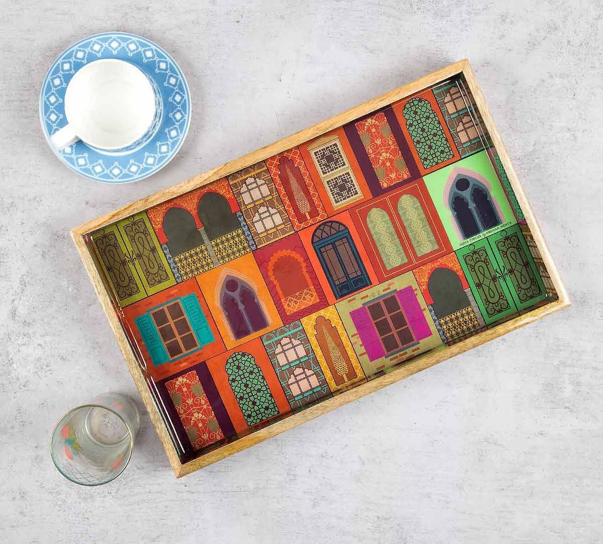 India Circus Mughal Doors Reiteration Serving Tray