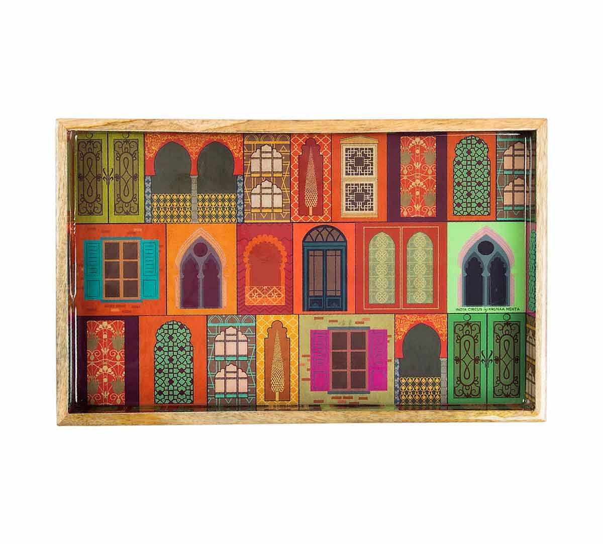 India Circus Mughal Doors Reiteration Serving Tray