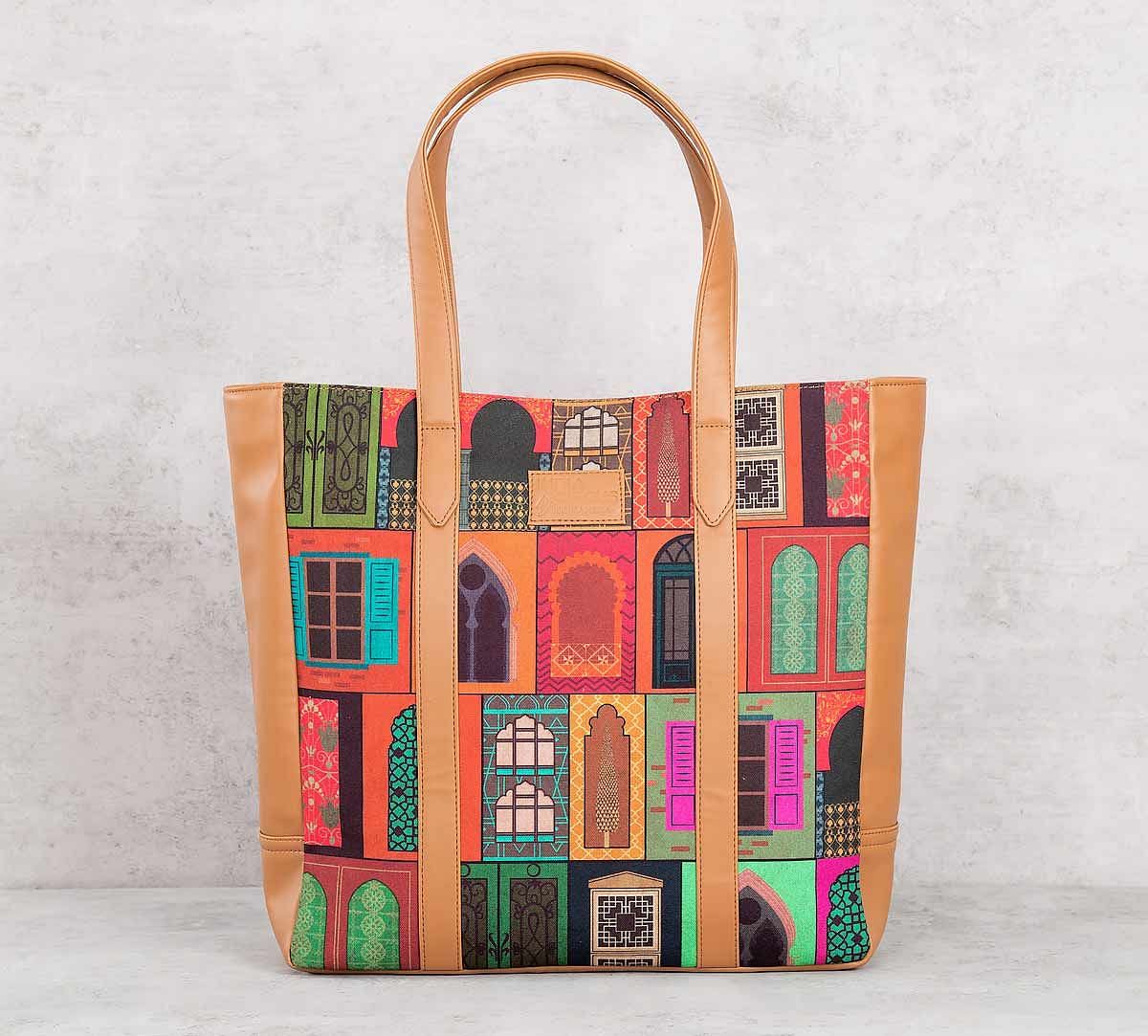 India Circus Mughal Doors Reiteration Tote Bag