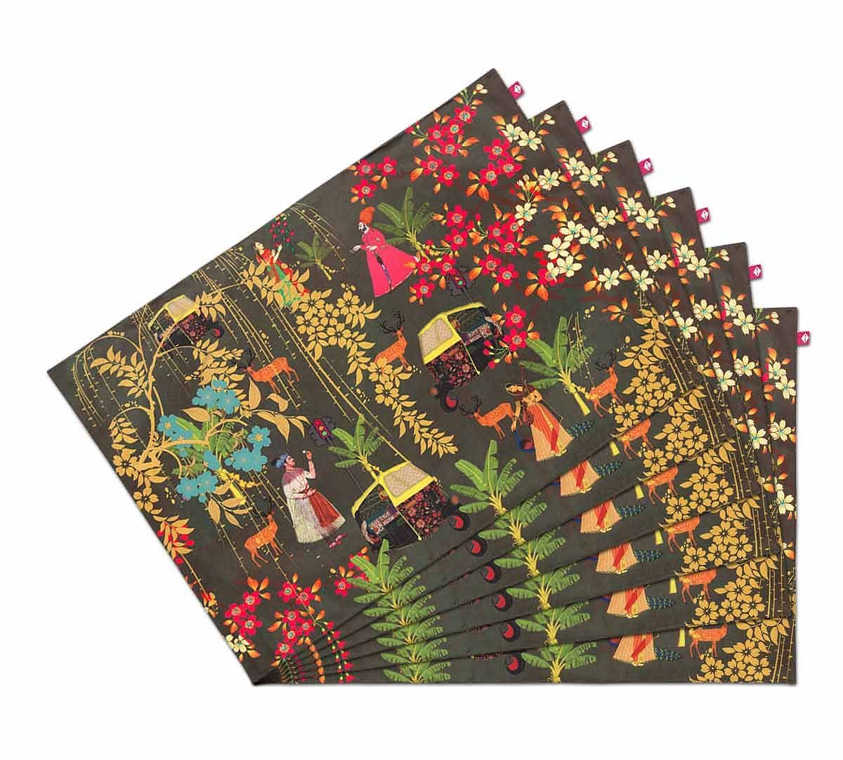 India Circus Mughal Traffic Table Mats Set of 6