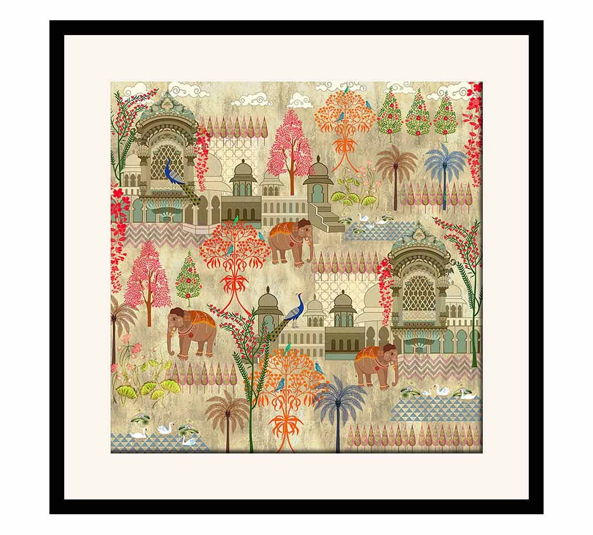 India Circus Mughal Treasures Framed Wall Art