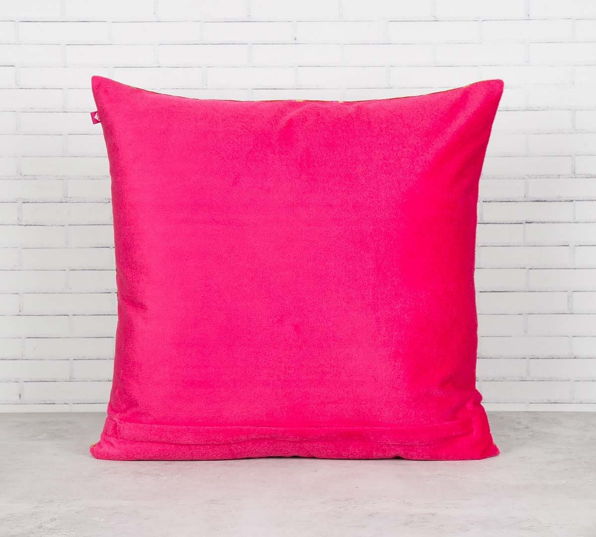 India Circus Mystical Pomegranate Blended Velvet Cushion Cover