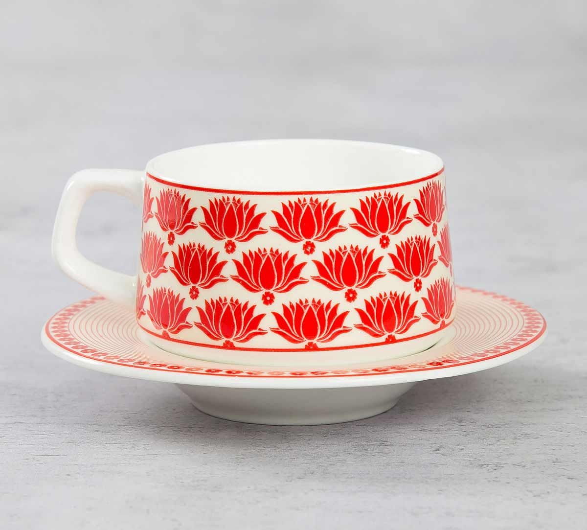 India Circus Mystique Flower Ambush Cup and Saucer