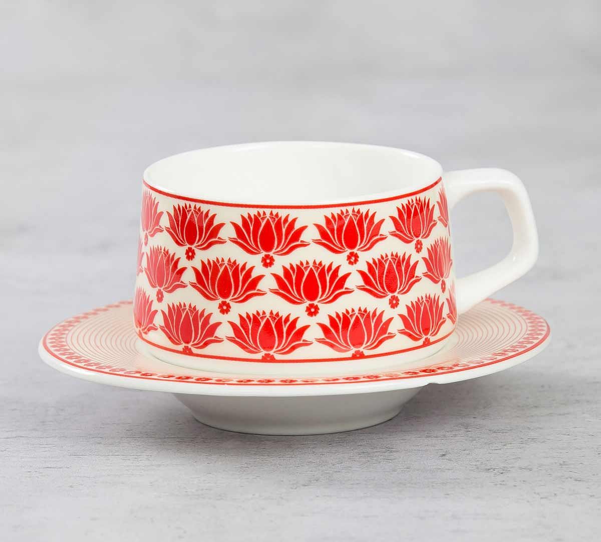 India Circus Mystique Flower Ambush Cup and Saucer