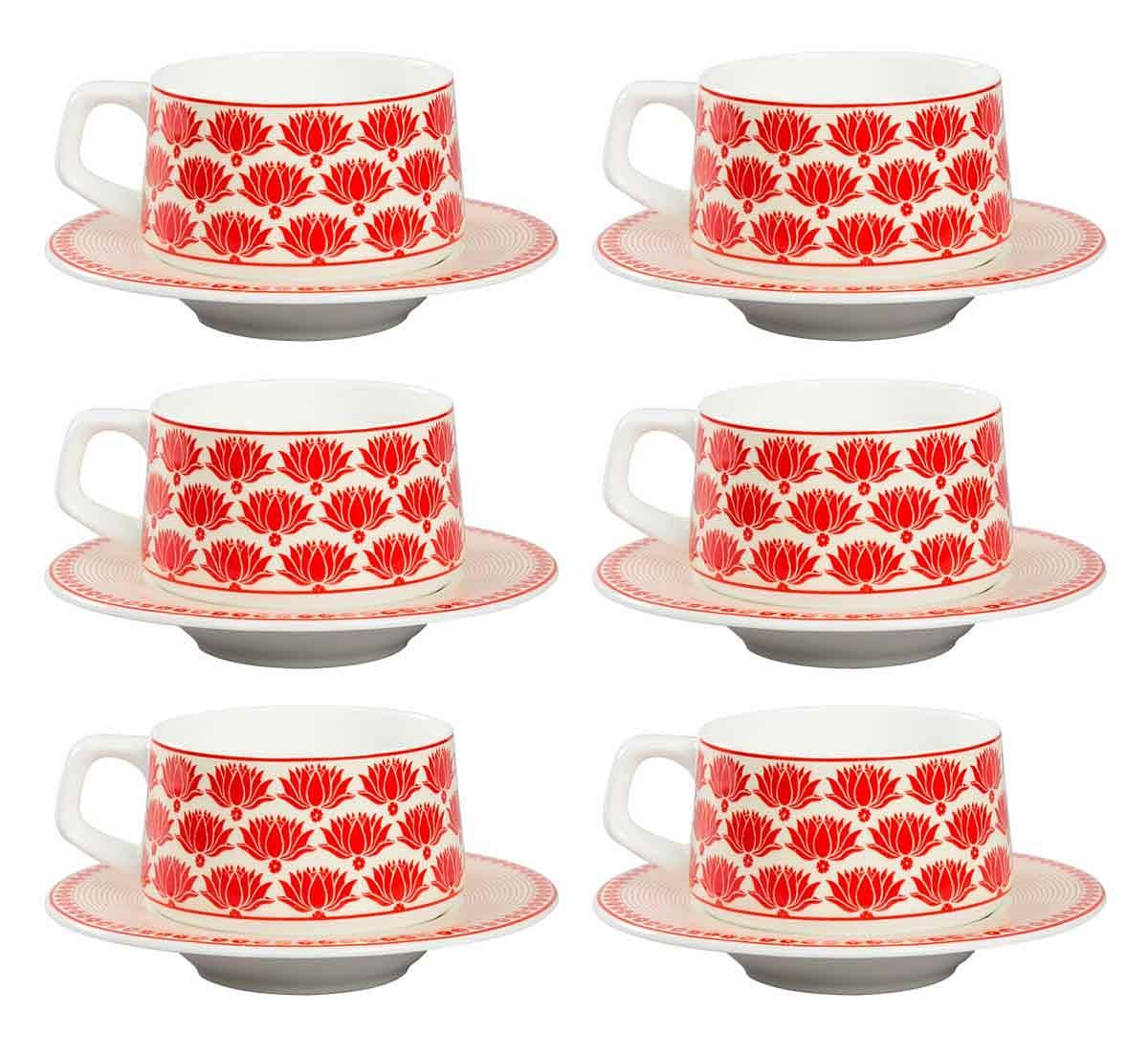 India Circus Mystique Flower Ambush Cup and Saucer