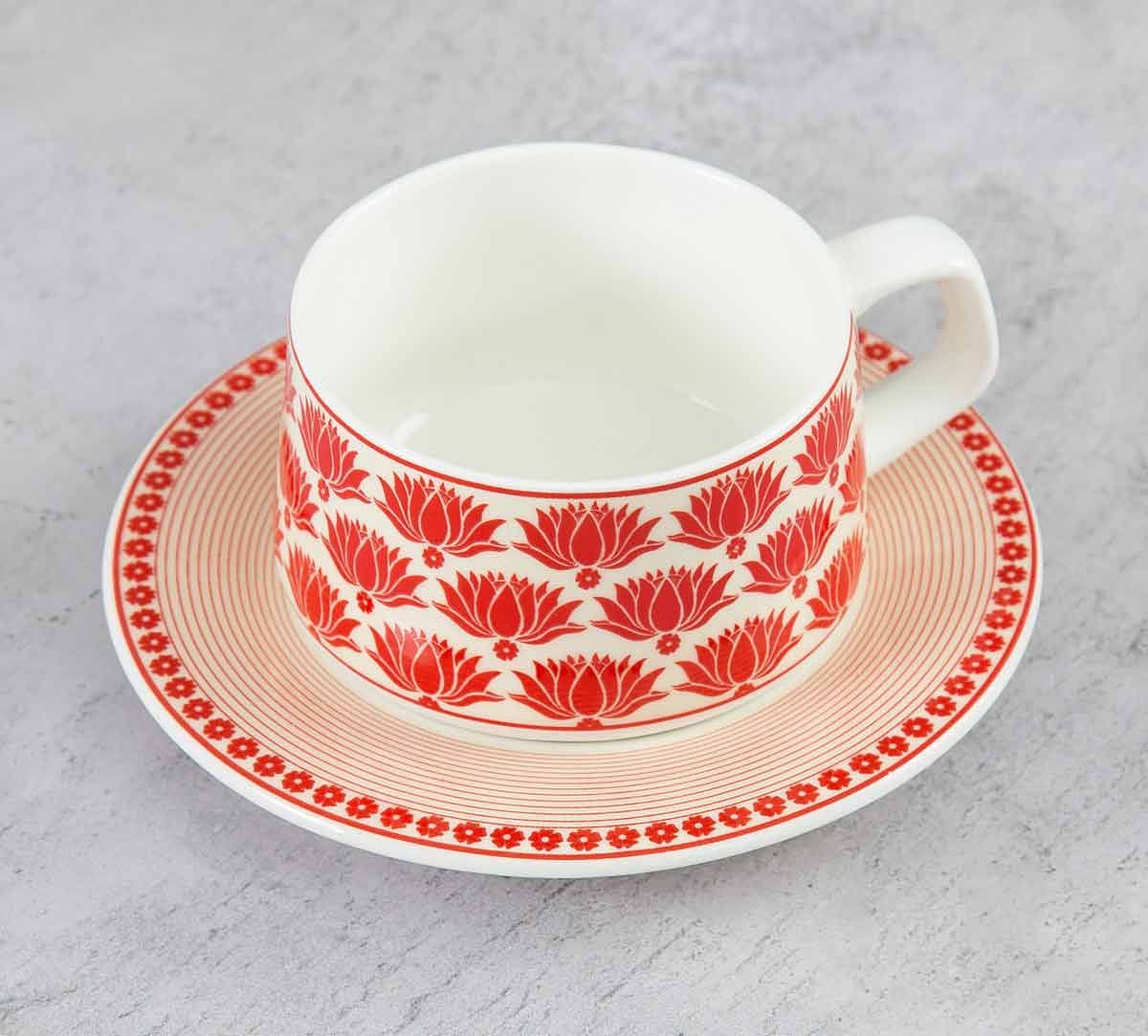 India Circus Mystique Flower Ambush Cup and Saucer