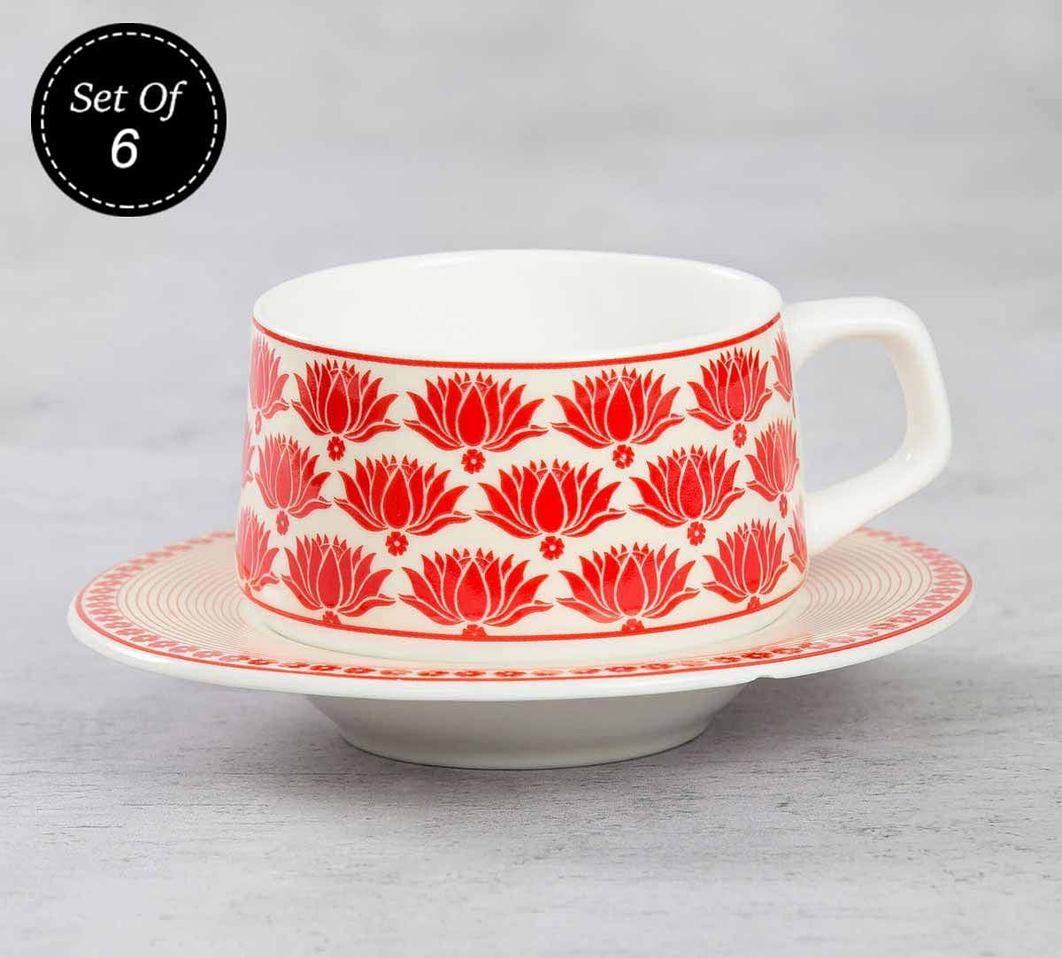 India Circus Mystique Flower Ambush Cup and Saucer