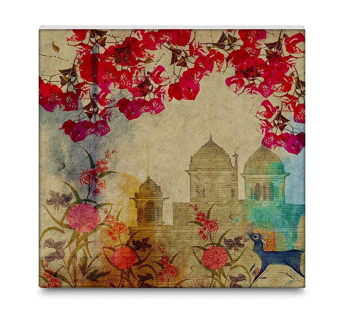 India Circus Palaces in Paradise Canvas Mounted Wall Art