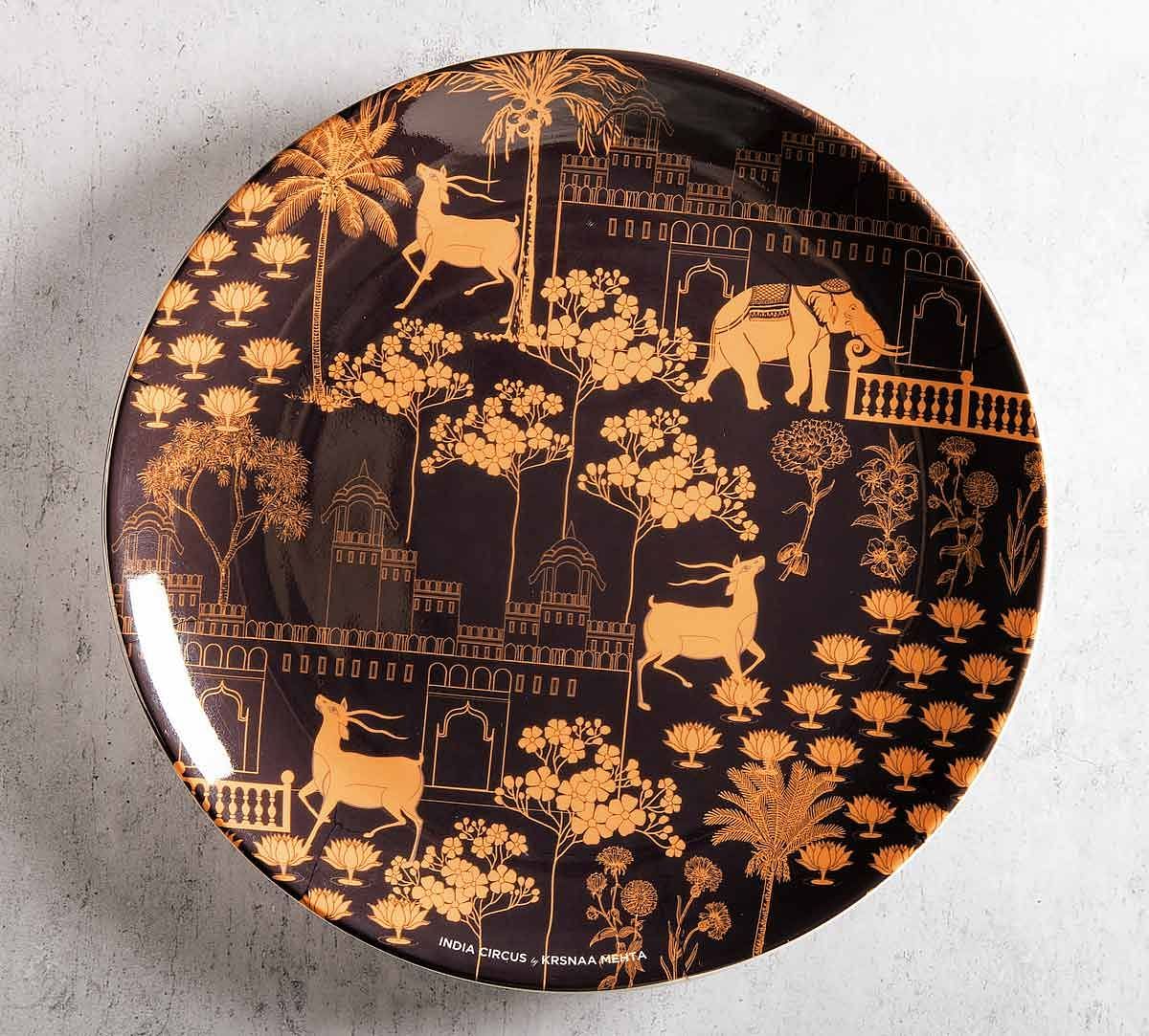 India Circus Palatial Courtyard 10 inch Decorative and Snacks Platter