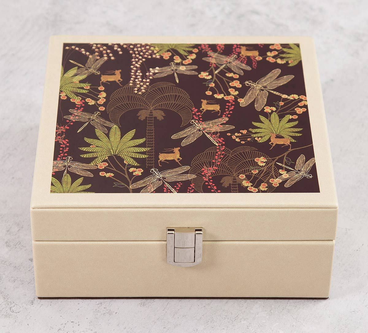 India Circus Palmeria Bloomer Leather Jewellery Box