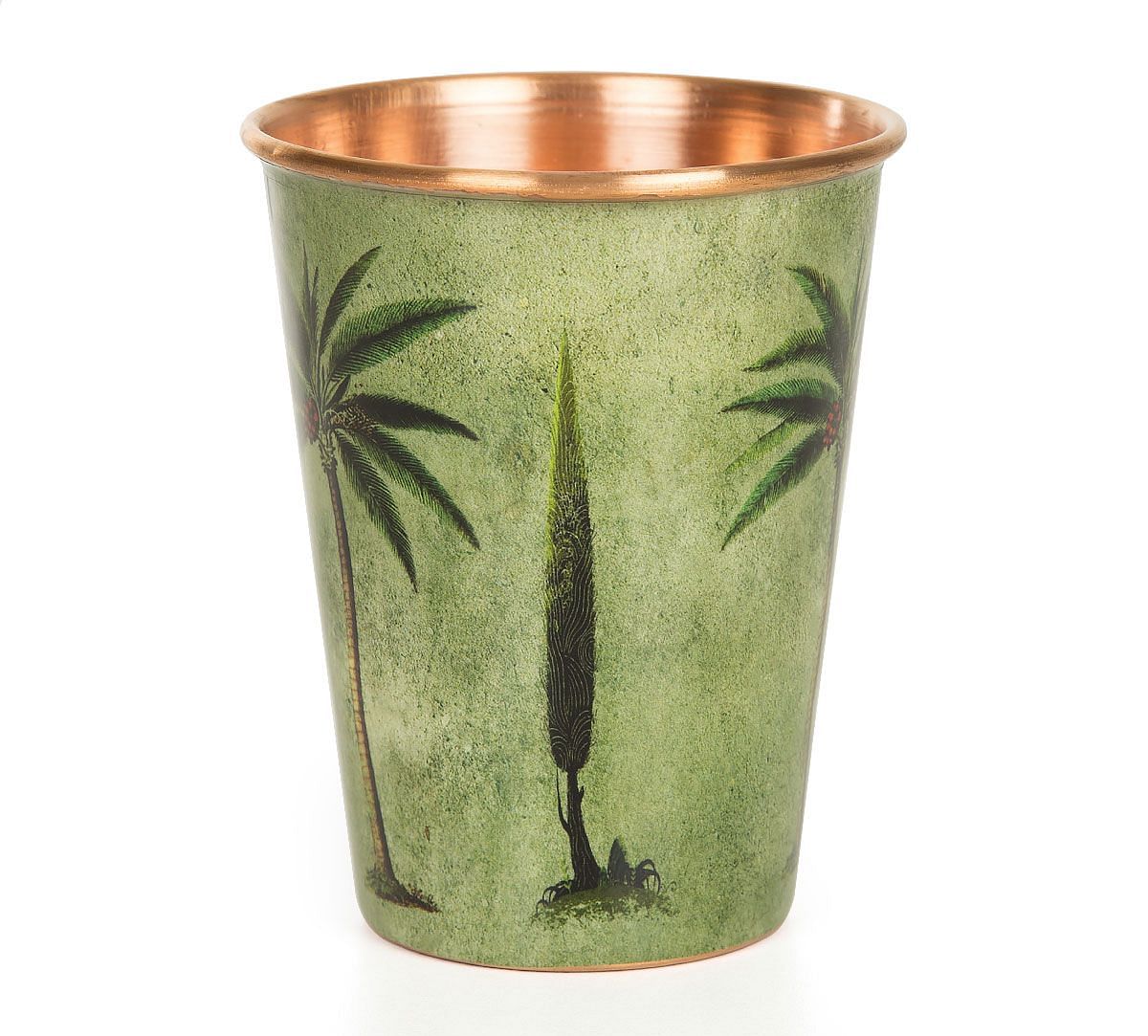 India Circus Palmeria Conifer Reiteration Copper Tumbler